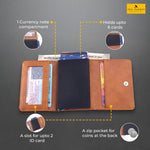 Tan Pop Up Card Holder Wallet For Men