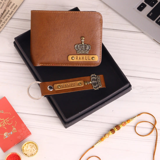 Men's Wallet & Keychain With Free Charm