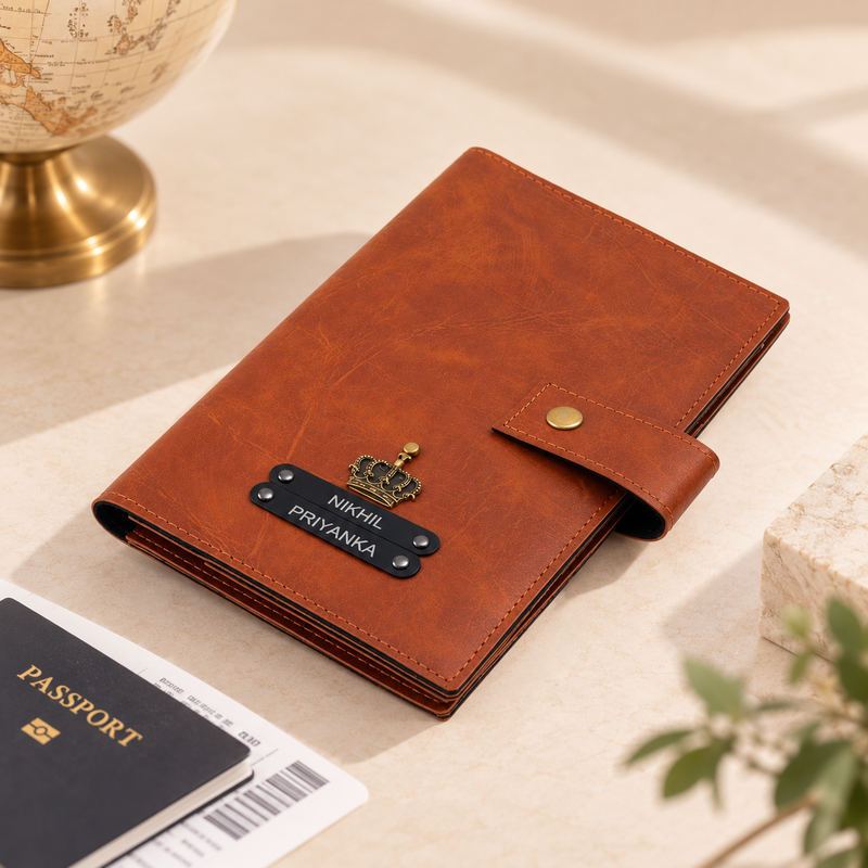 Travel Passport Holder - Metal Name Edition