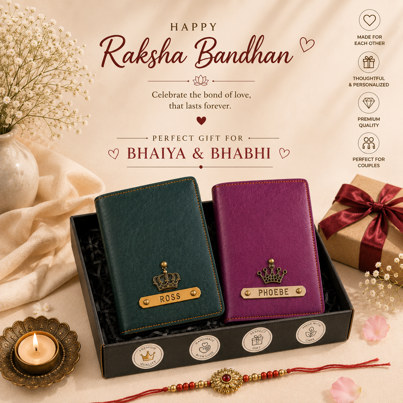 Couple Passport Covers & Free Tags