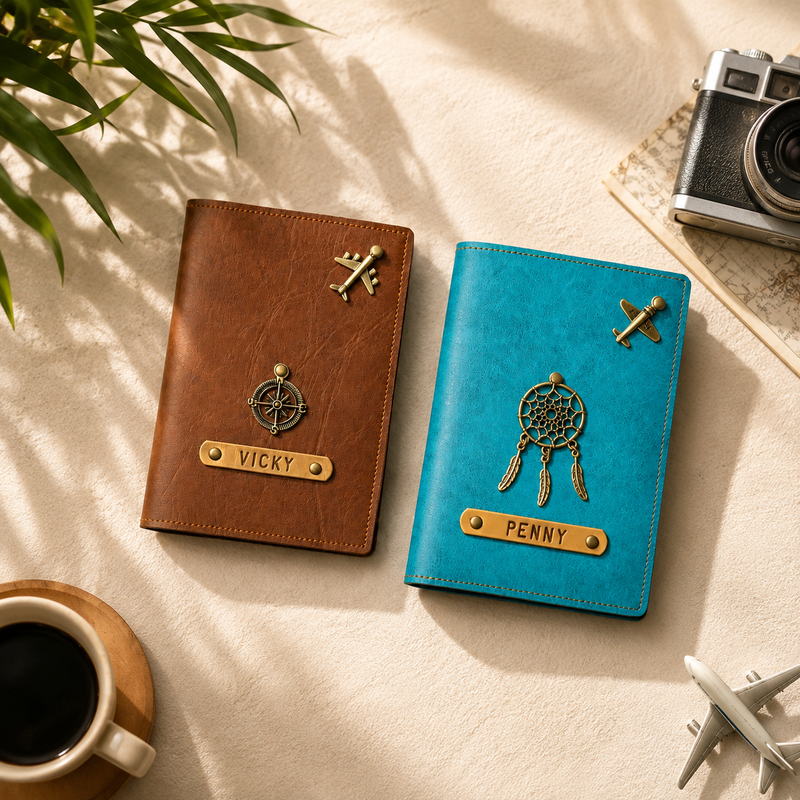 Couple Passport Covers & Free Tags