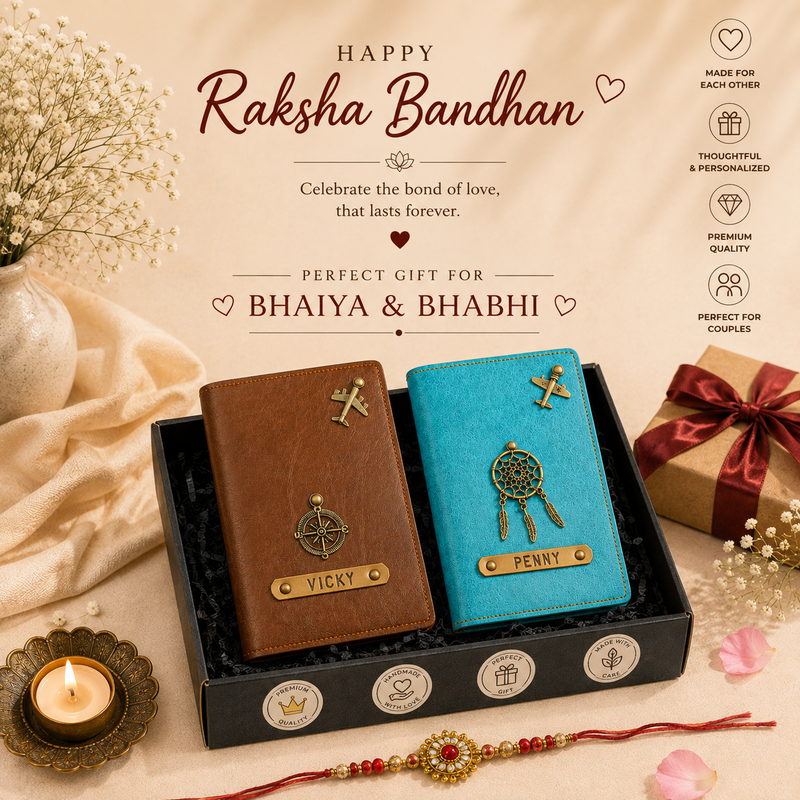 Couple Passport Covers & Free Tags
