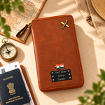 Zipper Travel Folder (Holds upto 3 Passports) - Laser Edition