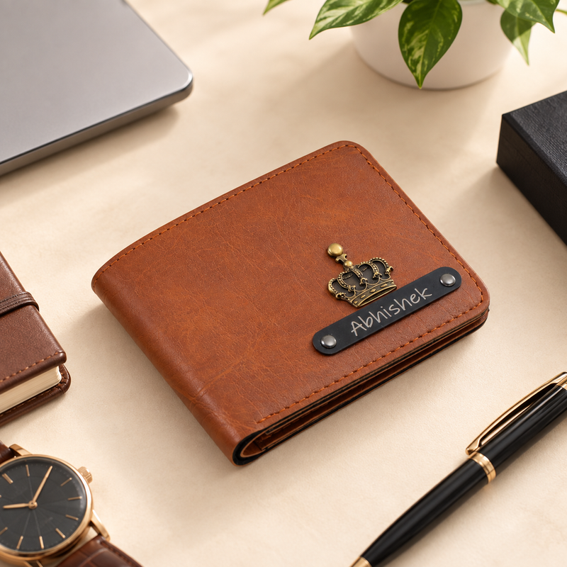 Customized Wallet For Men with Free Charm - Laser Edition