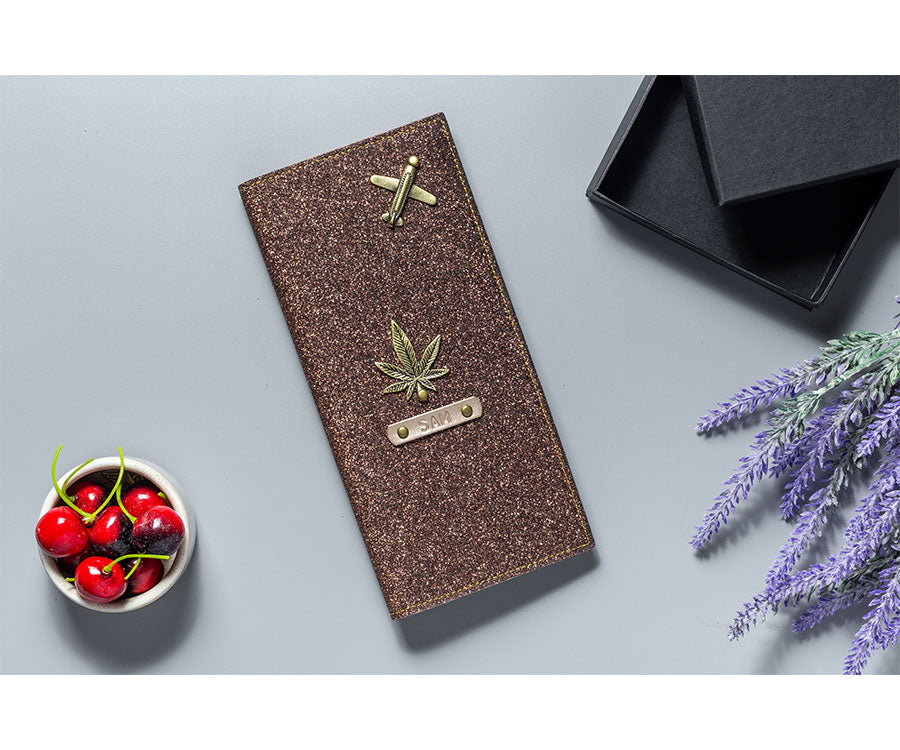 Copper Glitter Travel Folder - The Junket