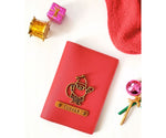Ruby Red Textured Passport Cover - The Junket