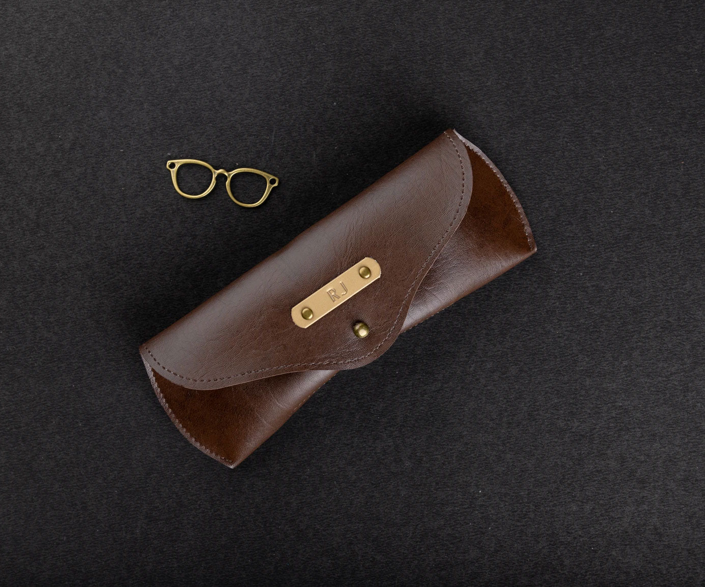 Dark Brown Eyewear Case - The Junket