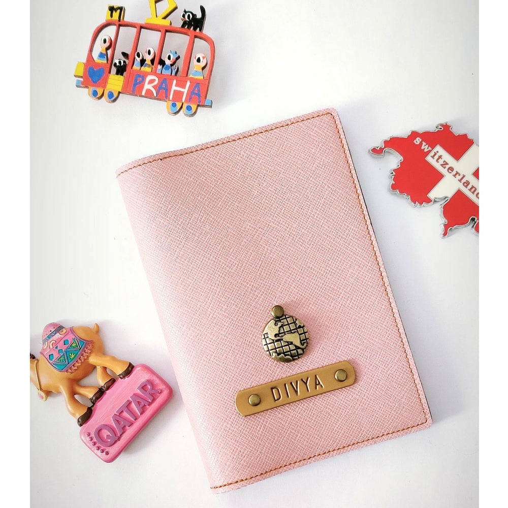 
                  
                    Onion Pink Textured Passport Cover - The Junket
                  
                