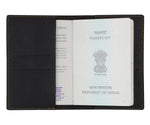Black Textured Passport Cover - The Junket