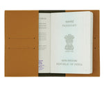 Brown Textured Passport Cover - The Junket