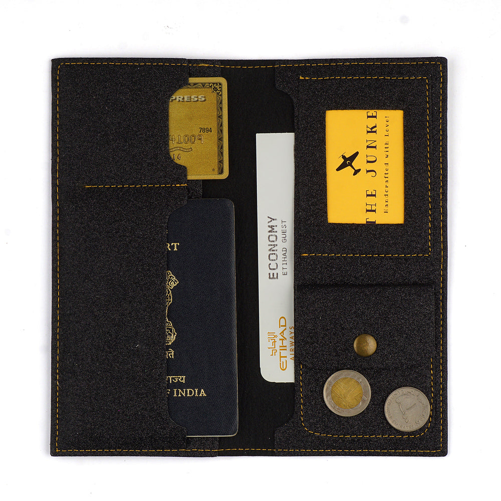
                  
                    Black Glitter Travel Folder - The Junket
                  
                