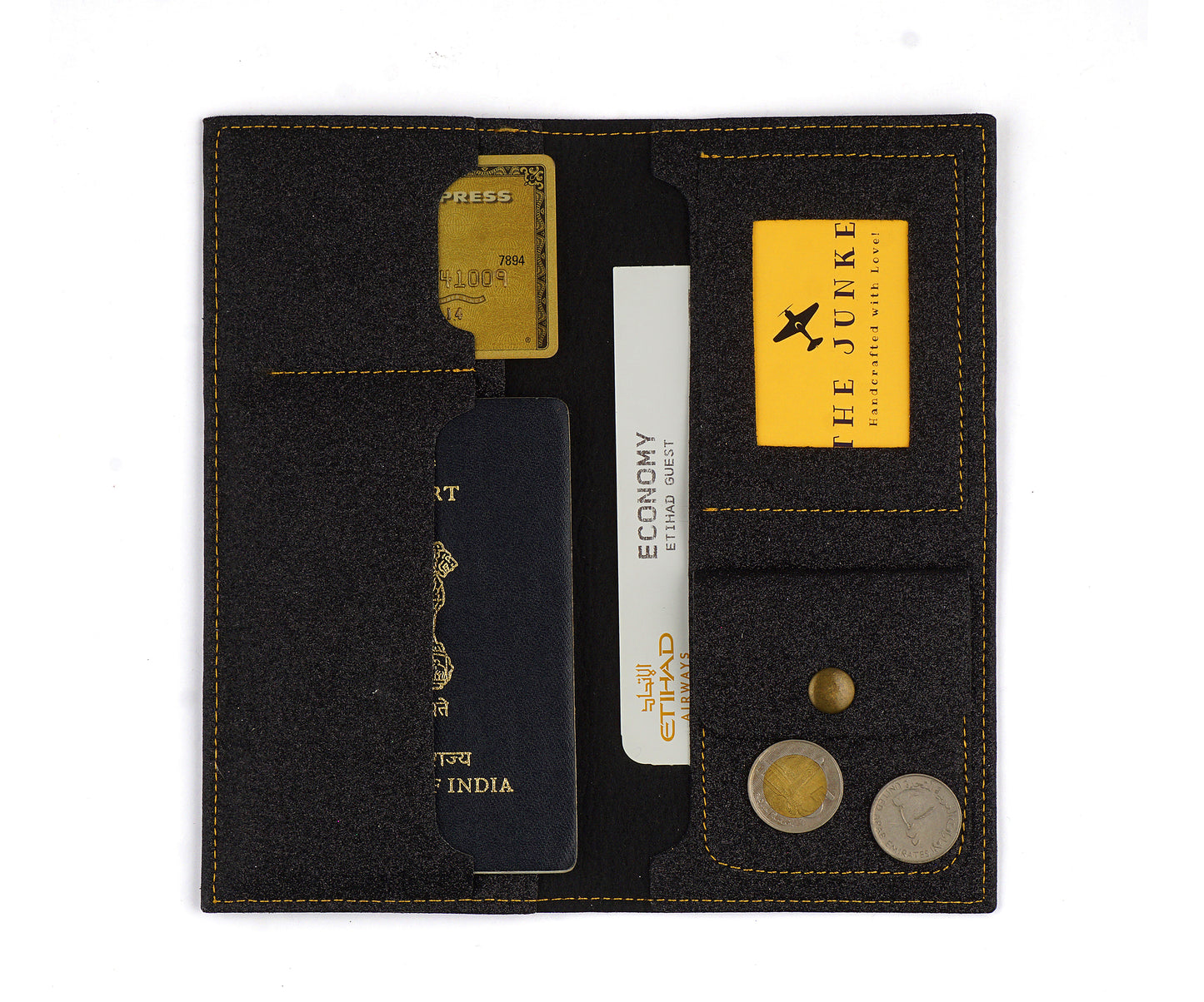 Black Glitter Travel Folder - The Junket