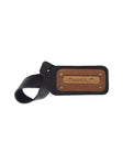 Classic Black with Tan Luggage Tag - The Junket