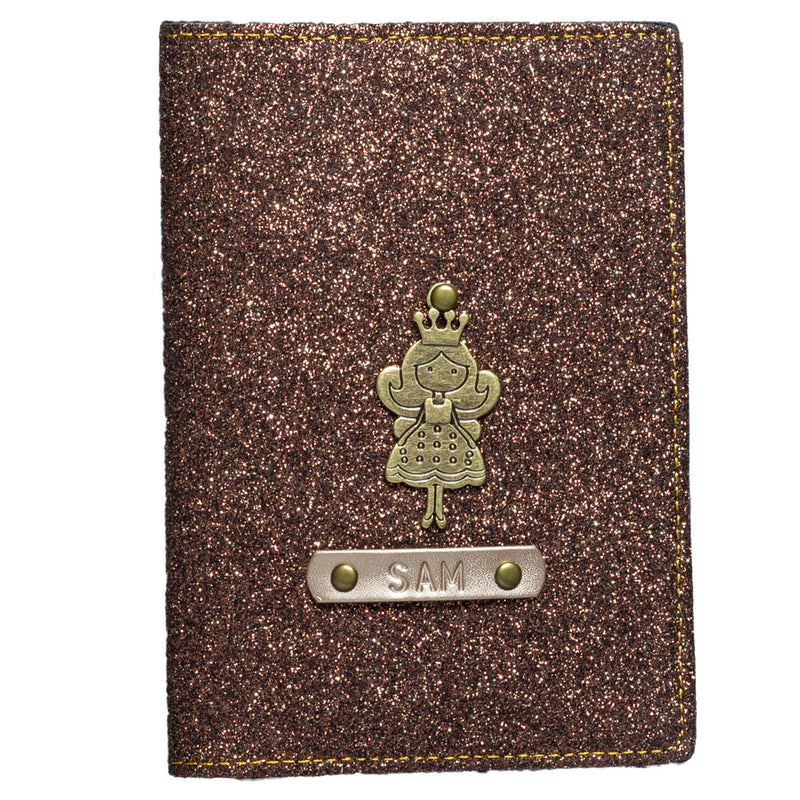 Copper Glitter Passport Cover