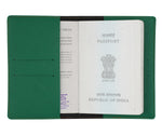 Dark Green Textured Passport Cover - The Junket