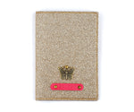 Rose Gold Glitter Passport Cover - The Junket