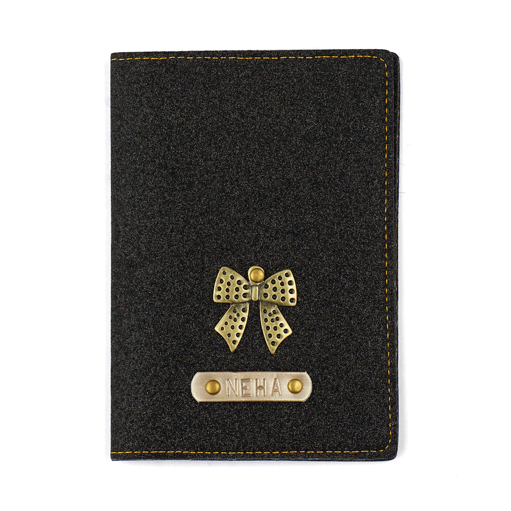 Black Glitter Passport Cover - The Junket