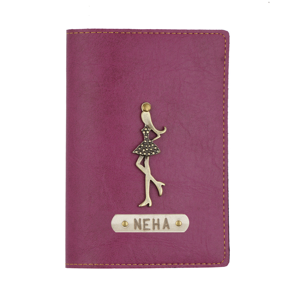 
                  
                    Purple (Magenta) Leather Finish Passport Cover - The Junket
                  
                