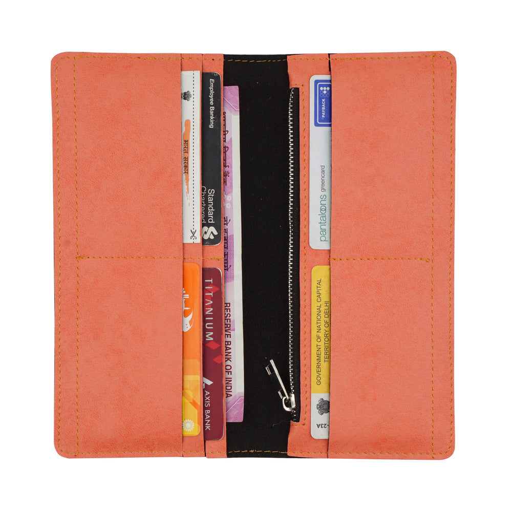 Peach Womens Wallet - The Junket