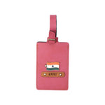 Pink Luggage Tag - ID slot