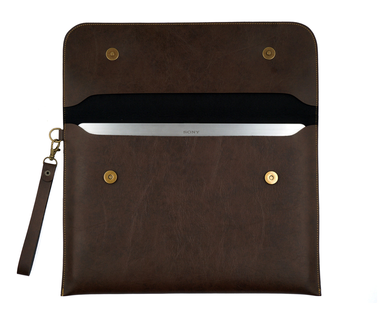 Dark Brown Laptop Sleeve - The Junket