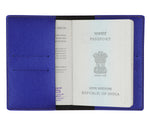 Electric Blue Textured Passport Cover - The Junket
