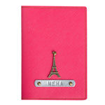 Personalized Hot Pink Textured Passport Cover