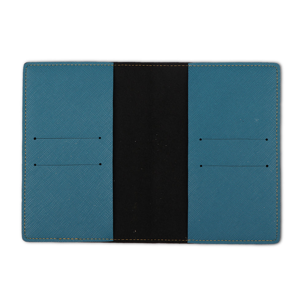 
                  
                    Cyan Textured Passport Cover - The Junket
                  
                