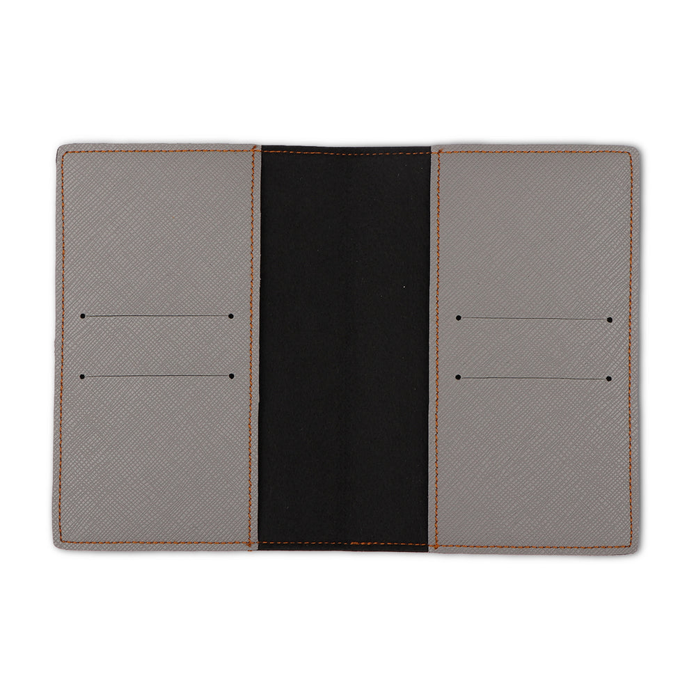 Ash Grey Textured Passport Cover - The Junket
