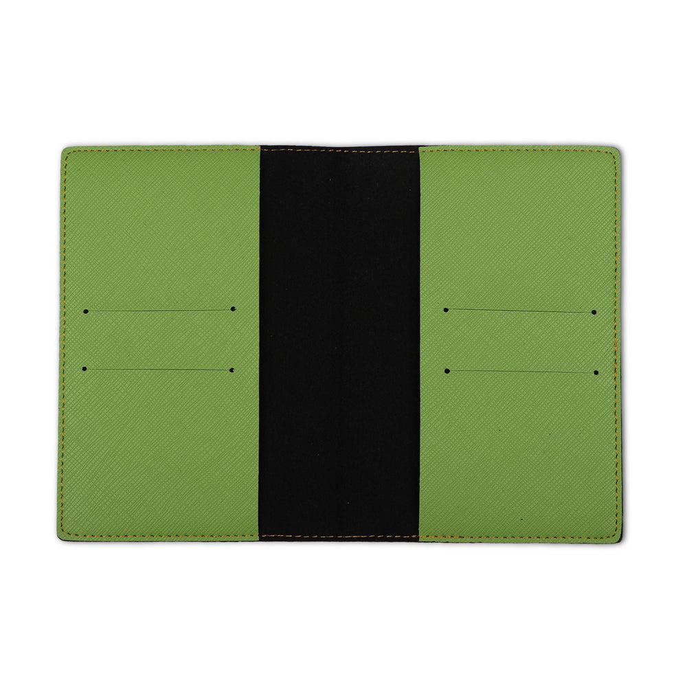 Light Green Textured Passport Cover - The Junket