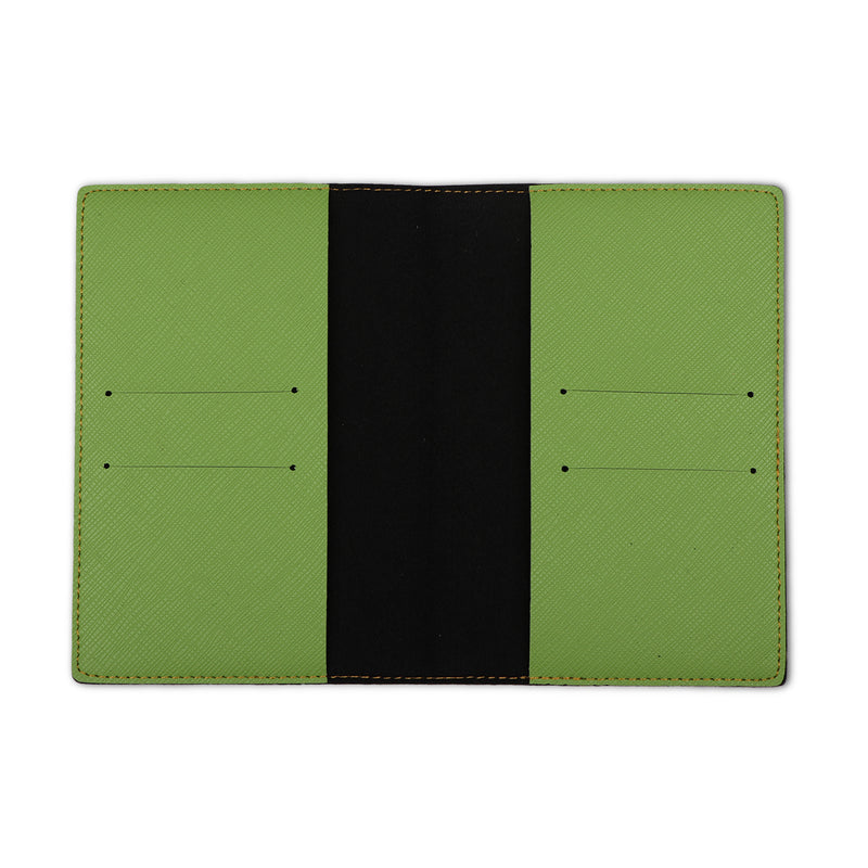 Light Green Textured Passport Cover - The Junket