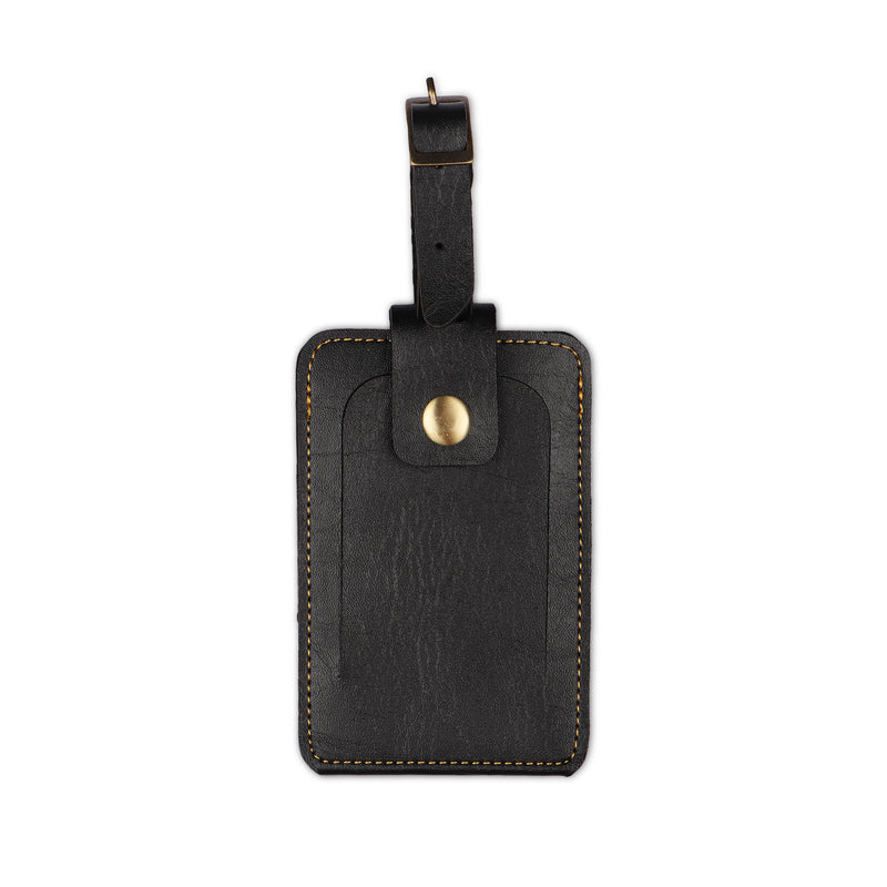 Black Luggage Tag - ID slot – The Junket