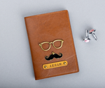 Moustache Passport Cover - The Junket