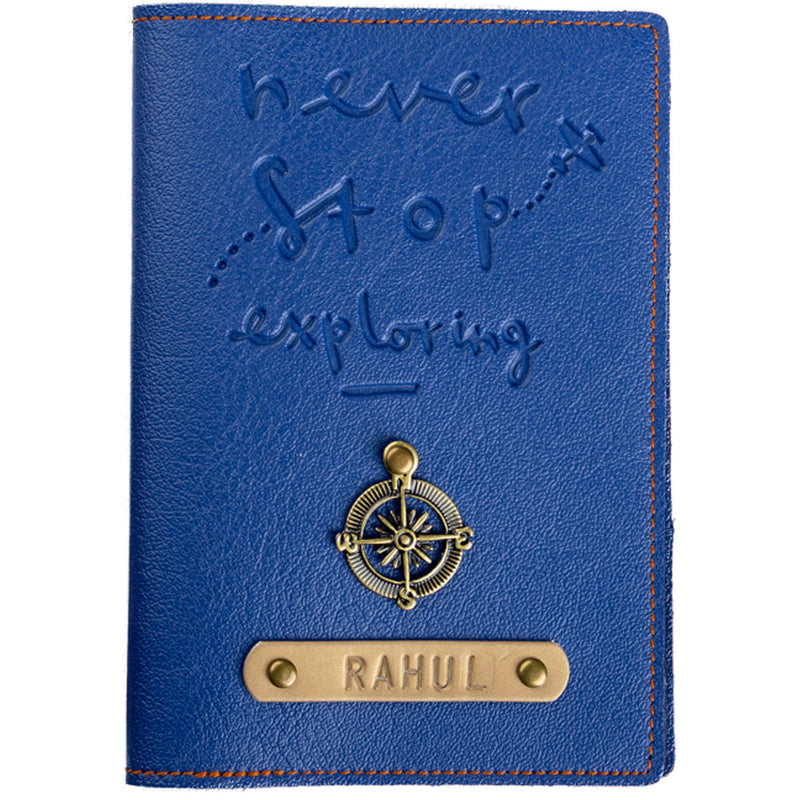 Never Stop Exploring - Personalized Passport Cover