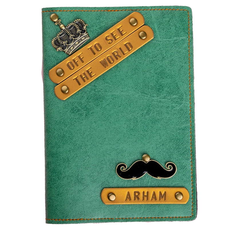 Off to See The World (HIM) - Personalized Passport Cover