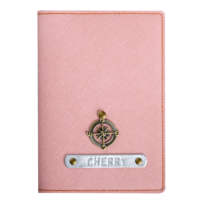 Personalized Onion Pink Textured Passport Cover