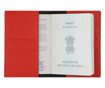 Red Textured Passport Cover - The Junket