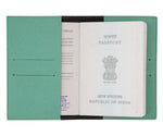 Sea Green Textured Passport Cover - The Junket