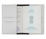 Silver Textured Passport Cover - The Junket