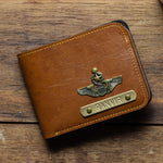 Customized Tan Wallet For Men with Free Charm