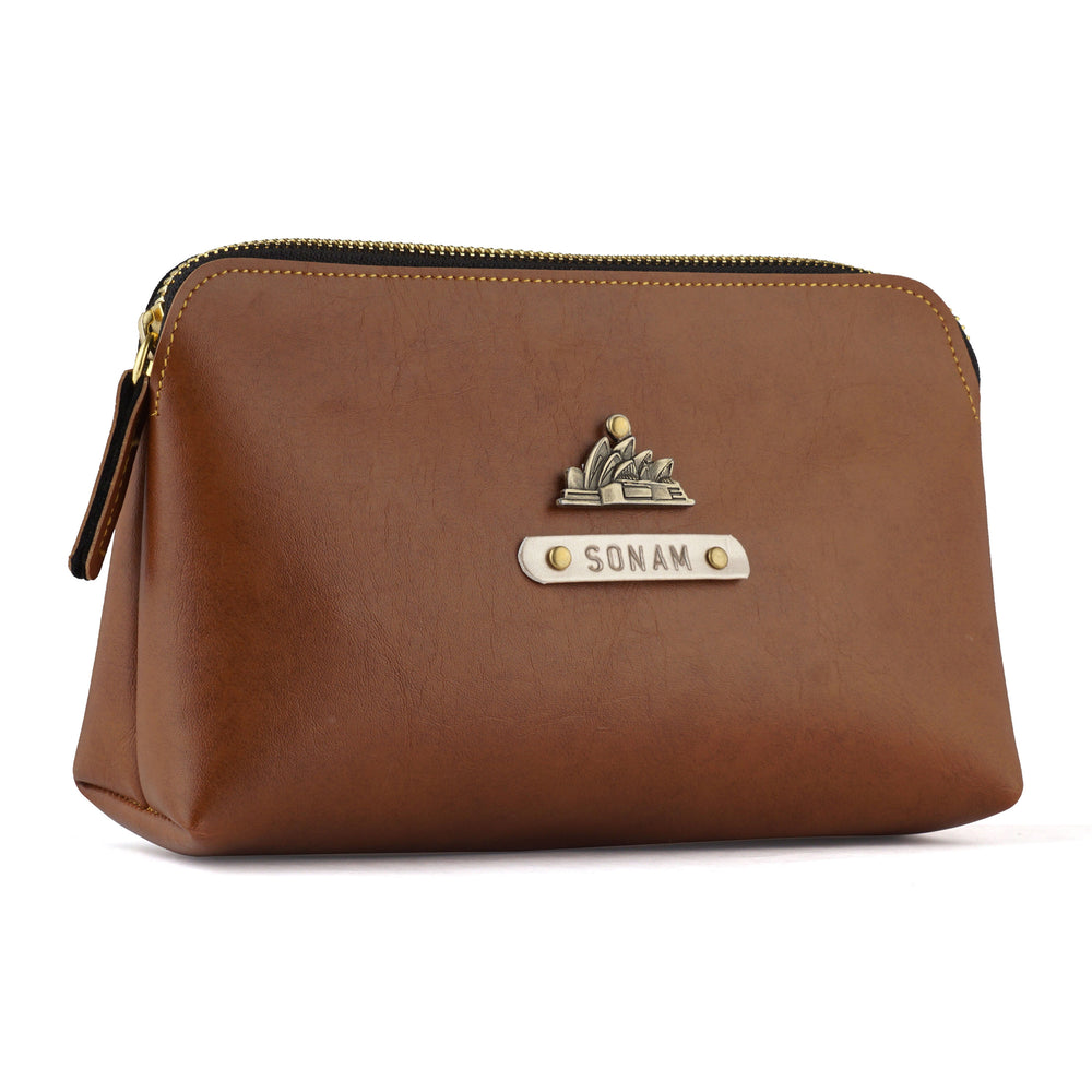Tan Travel Pouch - The Junket