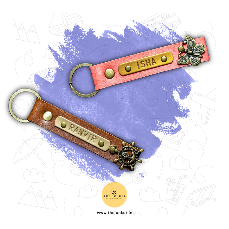 Personalized Set of 2 Keychains